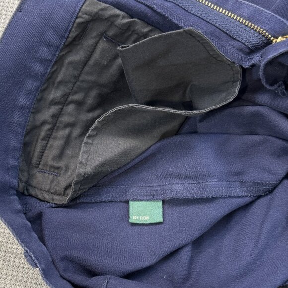 Lauren Jeans Ralph L Womens Blue Pants Zip Pockets Straight Leg Mid Rise Size 4 - Picture 6 of 11
